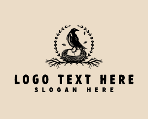 Bird Nest Egg logo design