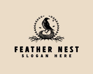 Bird Nest Egg logo design