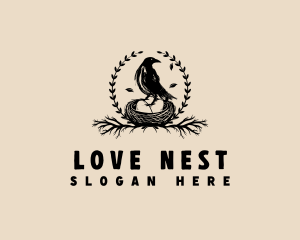 Bird Nest Egg logo design