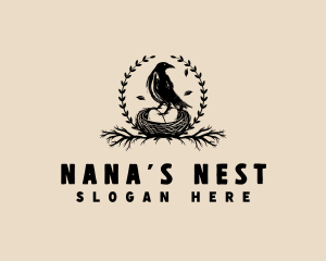 Bird Nest Egg logo design