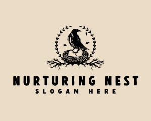 Bird Nest Egg logo design