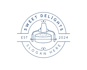 Cake Dessert Bakeshop logo design