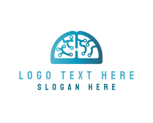 Big Data - Brain Memory Computer logo design