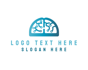 Digital - Brain Memory Computer logo design