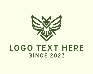Hooter - Wild Owl Bird logo design