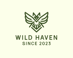 Wild Owl Bird  logo design