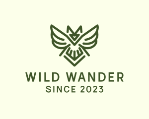 Wild Owl Bird  logo design