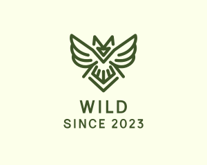 Wild Owl Bird  logo design