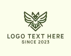 Aviation - Wild Owl Bird logo design