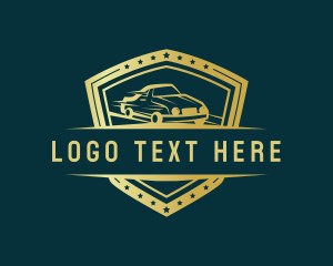 Auto Shop - Fast Car Shield logo design