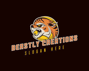 Gaming Tiger Beast logo design