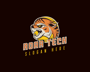 Roar - Gaming Tiger Beast logo design