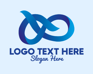 Digital Marketing - 3D Infinite Loop logo design