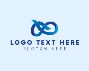 Insurance - Ribbon Infinite Loop logo design