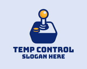 Blue Joystick Controller logo design