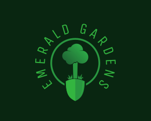 Tree Planting Trowel  logo design