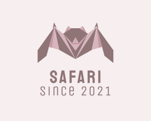 Etsy - Geometric Bat Origami logo design