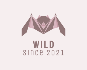 Craftsman - Geometric Bat Origami logo design