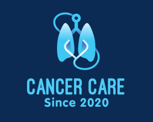 Cancer - Respiratory Lung Check Up logo design