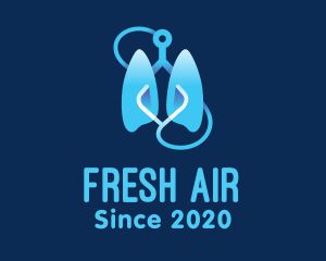 Respiratory Lung Check Up logo design