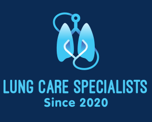 Respiratory Lung Check Up logo design