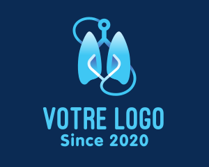 Cancer - Respiratory Lung Check Up logo design