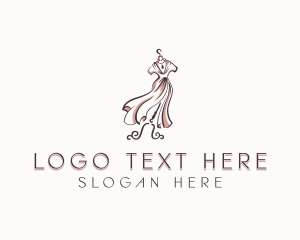 Girl - Fashion Stylist Gown logo design