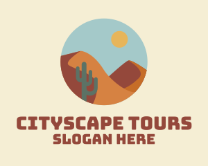 Sightseeing - Desert Dunes Landscape logo design