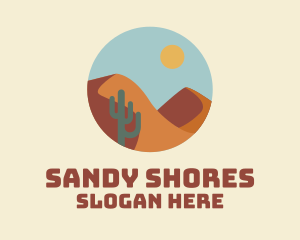 Desert Dunes Landscape  logo design
