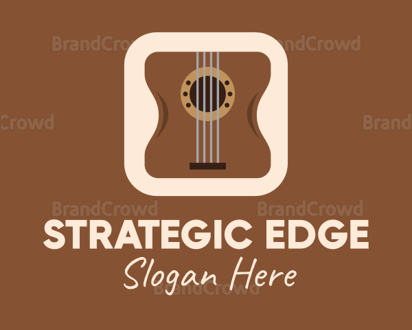 Acoustic Guitar Mobile Application Logo