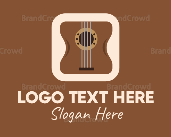 Acoustic Guitar Mobile Application Logo