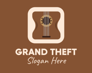 Musical - Acoustic Guitar Mobile Application logo design