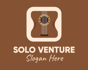 Acoustic Guitar Mobile Application logo design