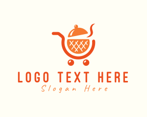 Food Delivery - Cooking Shopping Cart logo design