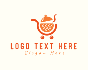 Hot Pot - Cooking Shopping Cart logo design