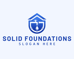 Drains - Drainage Faucet Plumbing logo design