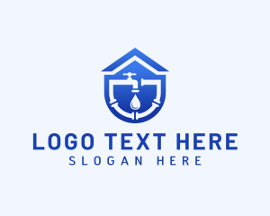 Handyman - Drainage Faucet Plumbing logo design