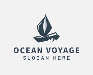 Modern Boat Sailing logo design