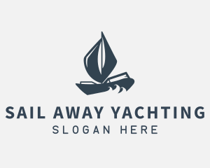 Modern Boat Sailing logo design