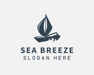 Modern Boat Sailing logo design