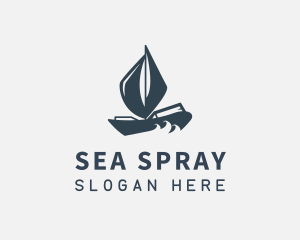 Modern Boat Sailing logo design