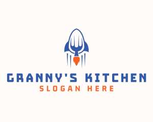 Rocket Kitchen Diner logo design