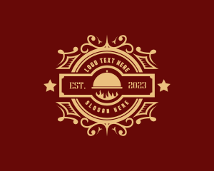 Vintage - Flame Bistro Restaurant logo design