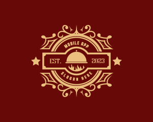 Fine Dining - Flame Bistro Restaurant logo design