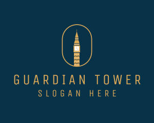 Wristwatch Clock Tower logo design