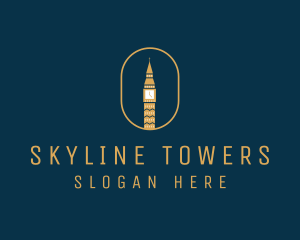 Wristwatch Clock Tower logo design