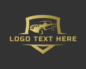 Transportation - Pickup Truck Mechanic logo design