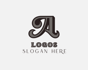 Upscale Elegant Boutique Letter A Logo