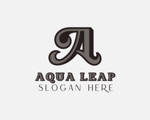 Upscale Elegant Boutique Letter A logo design