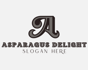 Upscale Elegant Boutique Letter A logo design